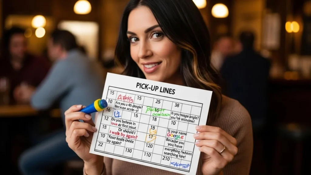 One-Liner Bingo Pick Up Lines for Text