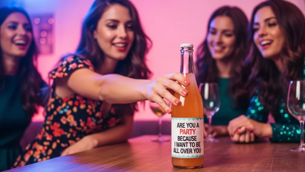 Party Bottle Pick Up Lines