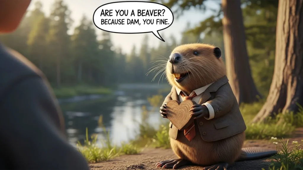 Punny Beaver Pick Up Lines