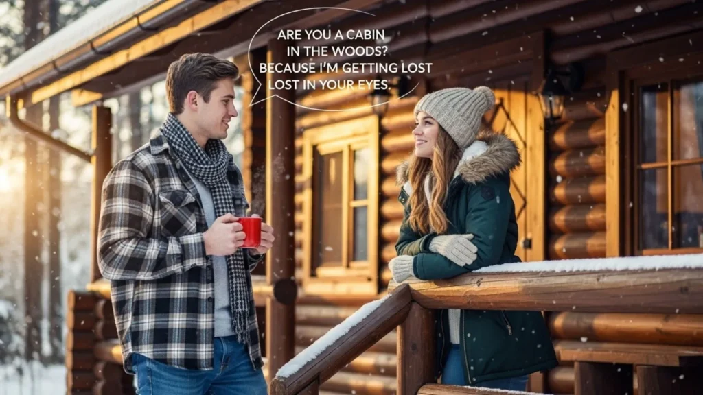 Romantic Cabin Pick Up Lines