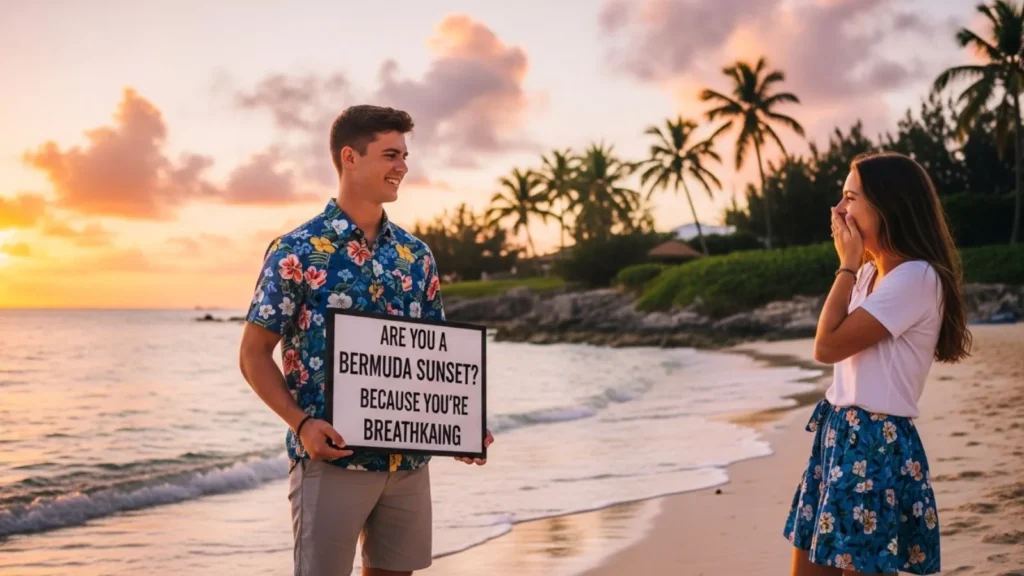 Short Bermuda Pick Up Lines