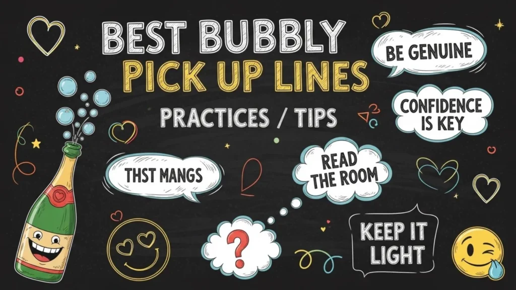 Best Bubbly Pick Up Lines Practices / Tips