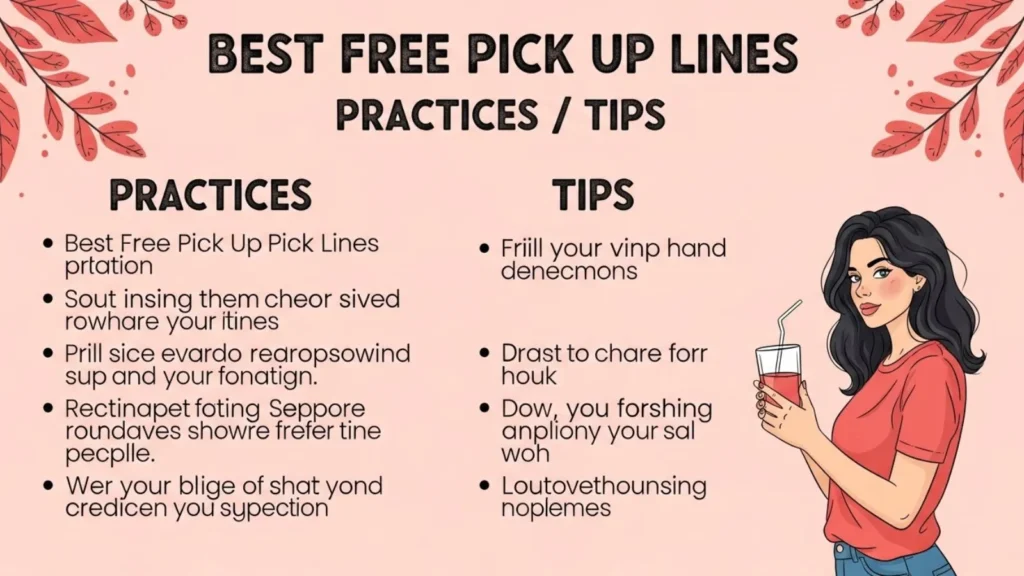 Best Free Pick Up Lines Practices / Tips