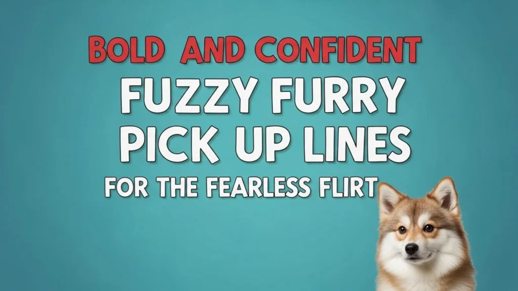 Bold and Confident Fuzzy Furry Pick Up Lines for the Fearless Flirt