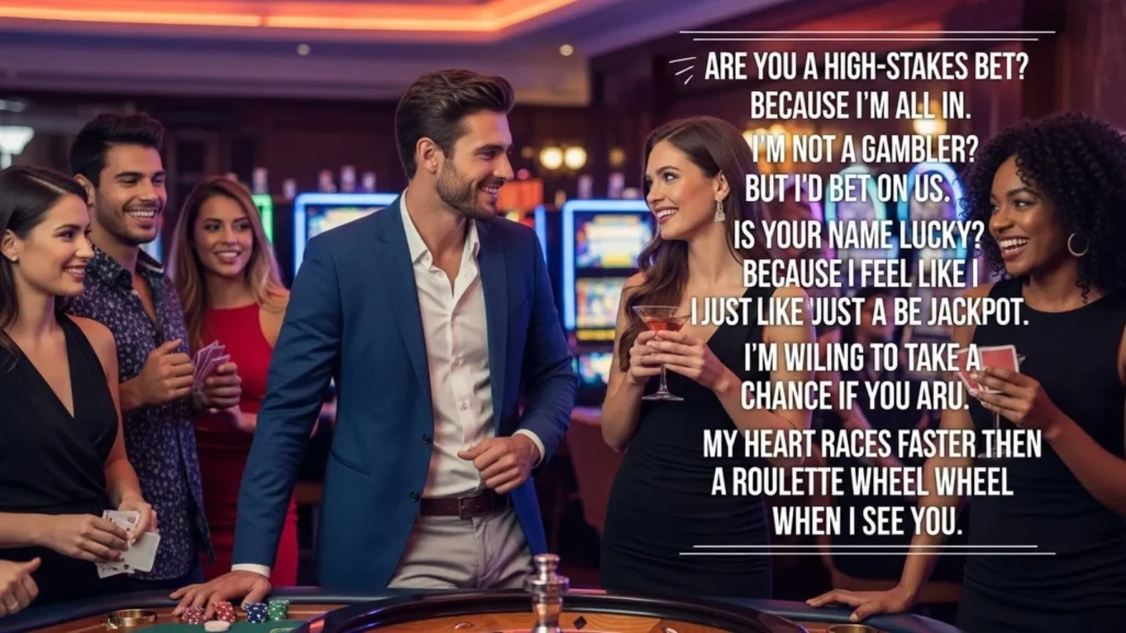Bold Gambling Pick Up Lines for the Fearless Flirt