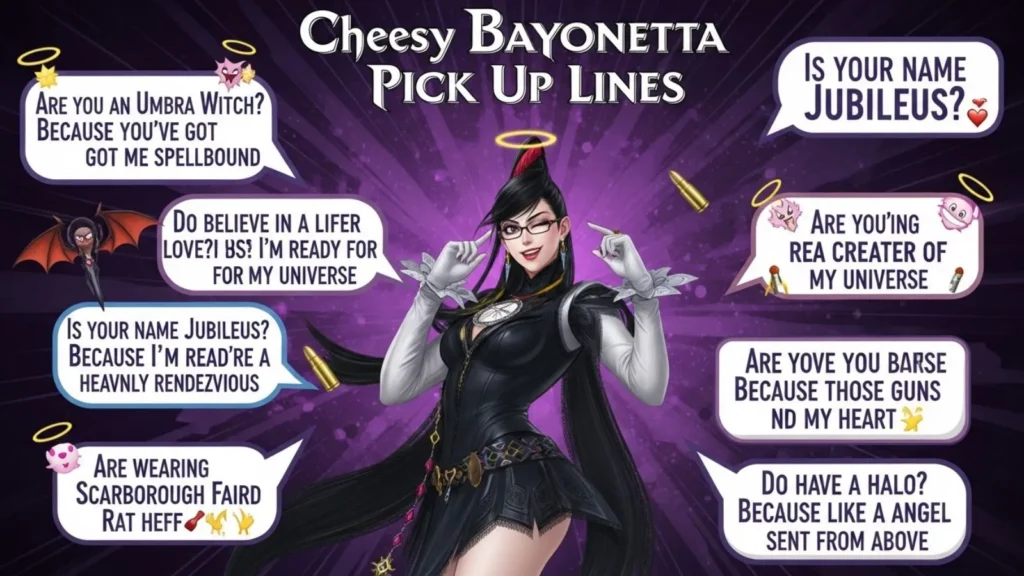 Cheesy Bayonetta Pick Up Lines Silly Fun and Proudly Corny