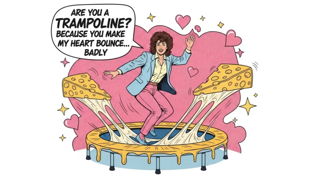 Cheesy Bounce Pick Up Lines That Are Playfully Awful