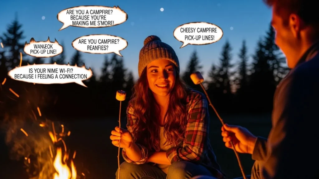 Cheesy Campfire Pick Up Lines
