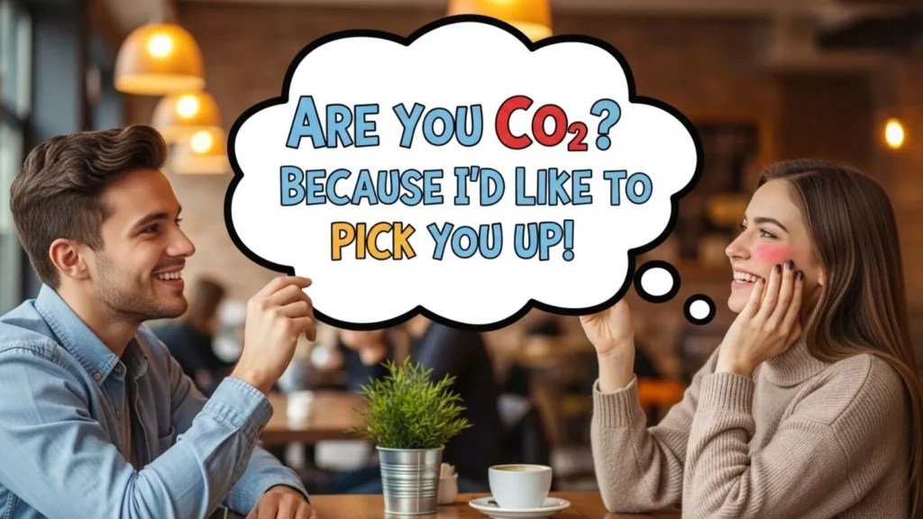 Cheesy CO2 Pick Up Lines
