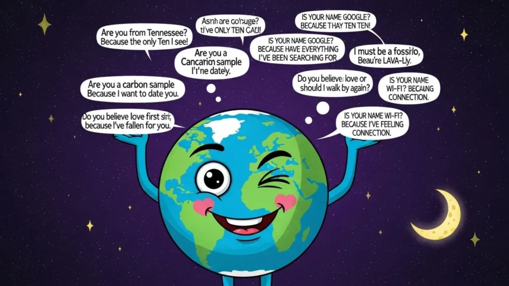 Cheesy Earth Pick Up Lines
