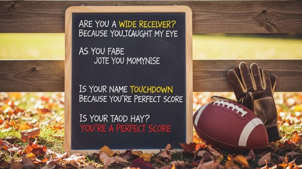 Cheesy Football Pick Up Lines