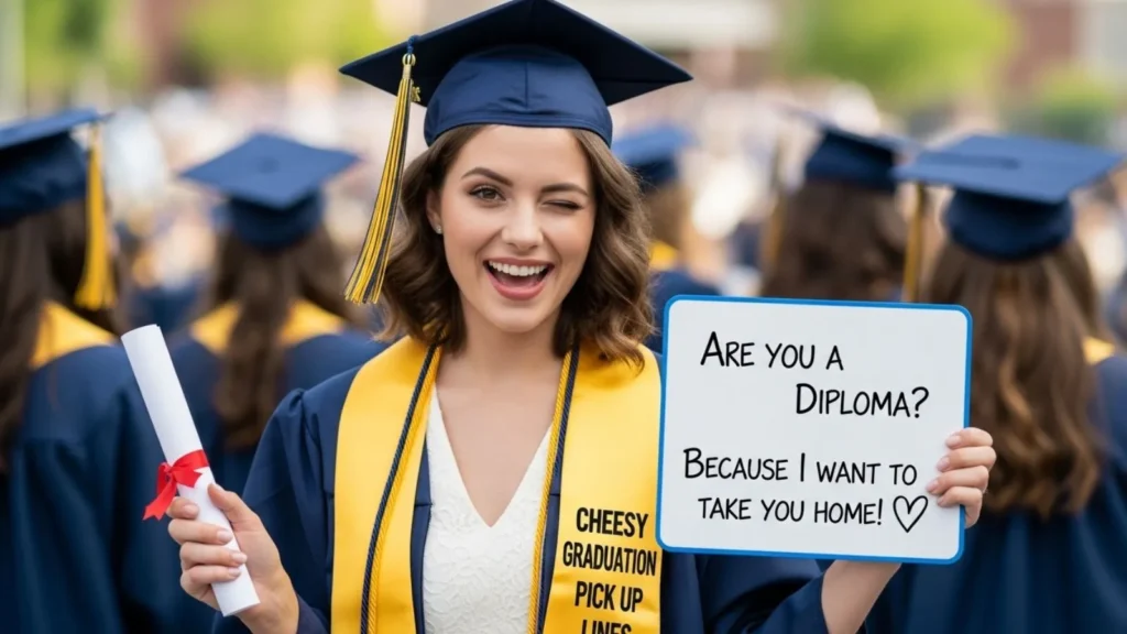 Cheesy Graduation Pick Up Lines 