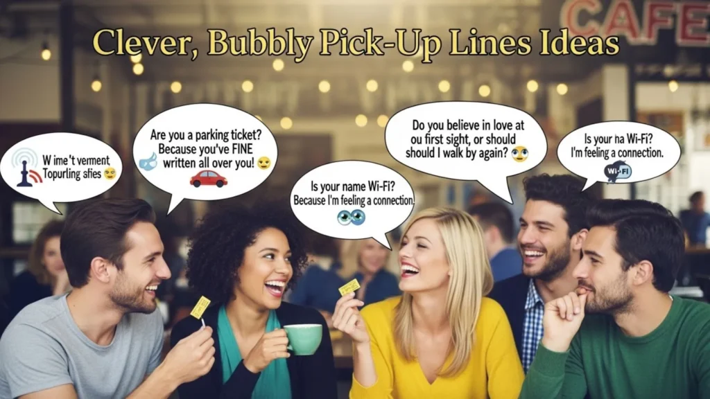 Clever Bubbly Pick Up Lines Ideas