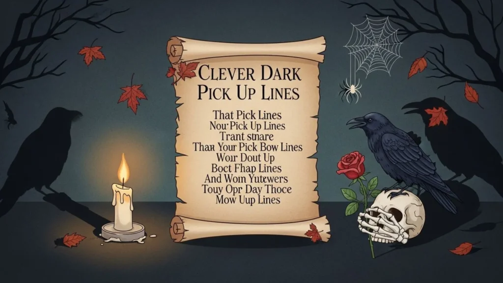 Clever Dark Pick Up Lines Ideas 