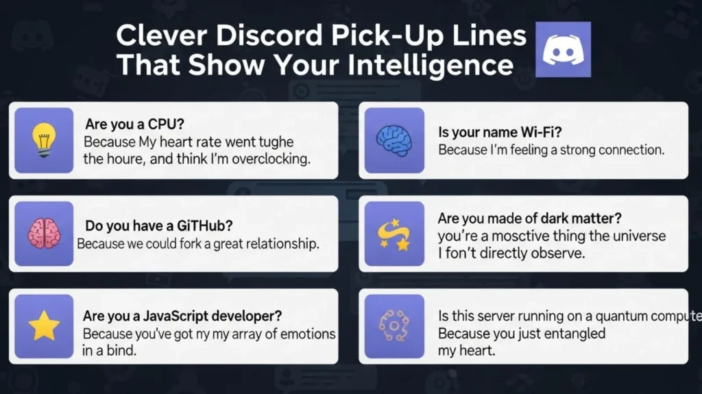 Clever Discord Pick Up Lines That Show Your Intelligence