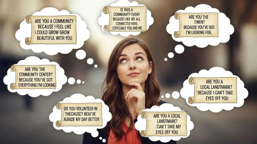 Clever / Unique Community Pick Up Lines Ideas