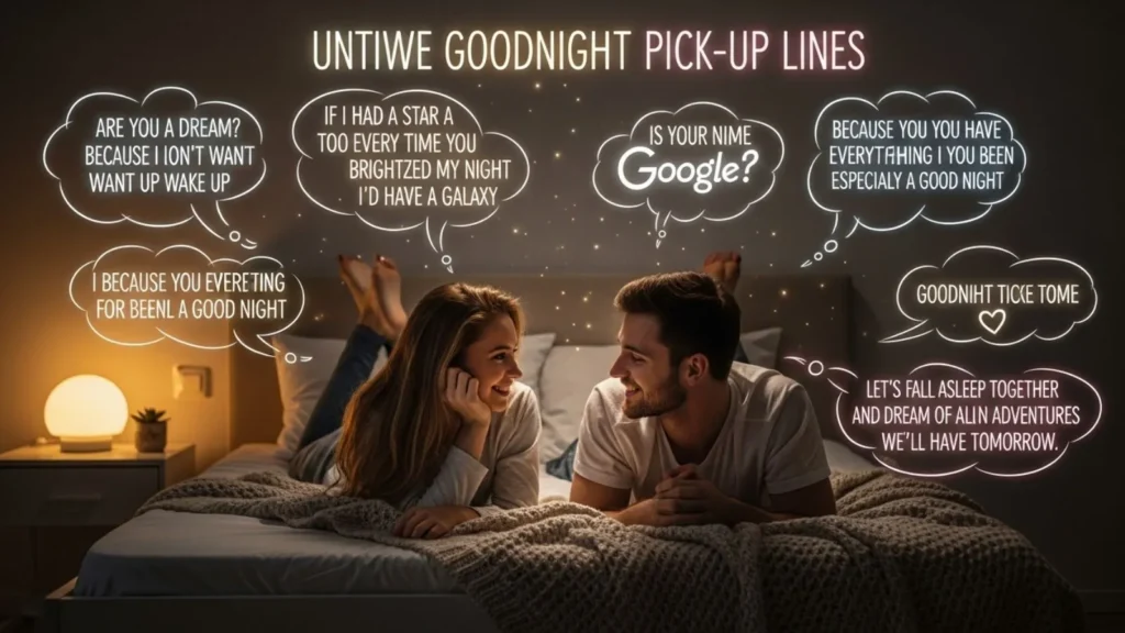 Clever / Unique Goodnight Pick Up Lines