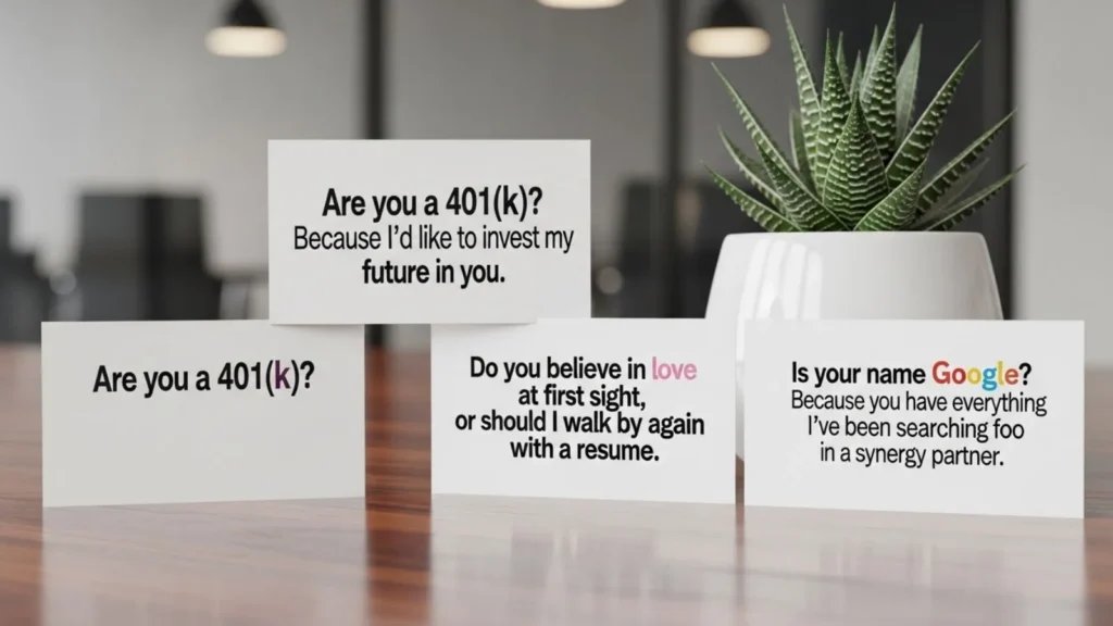 Cute Corporate Pick Up Lines Options 