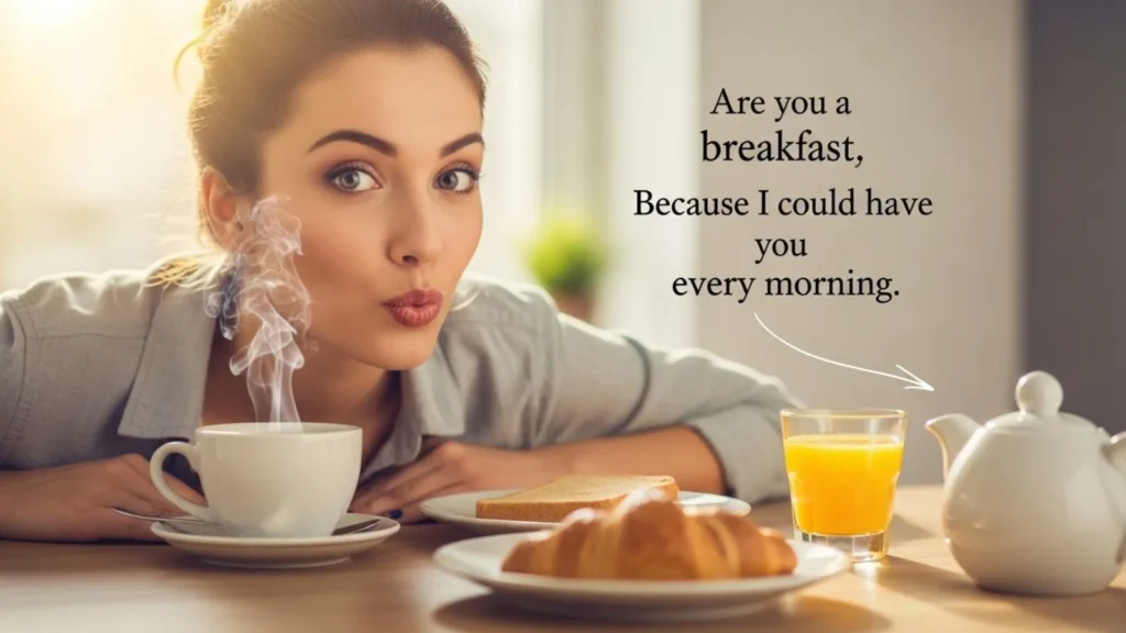 Flirty Breakfast Pick Up Lines 
