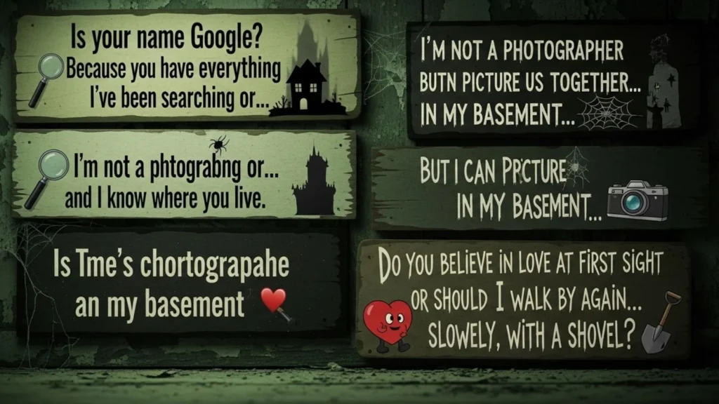 Funny Creepy Pick Up Lines Examples