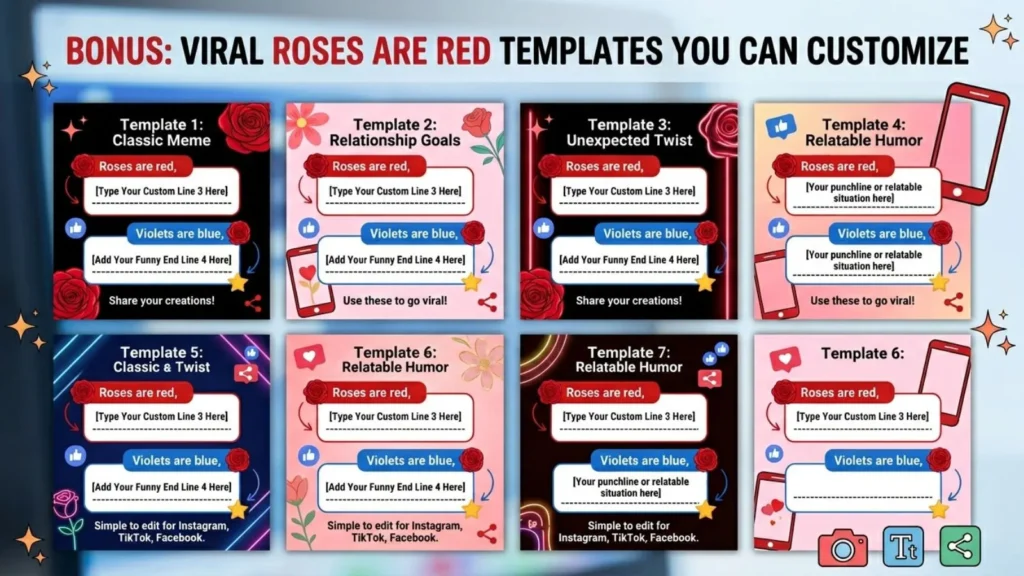  Bonus Viral Roses Are Red Templates You Can Customize