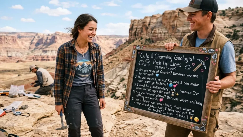 Cute & Charming Geologist Pick Up Lines Options