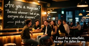 Read more about the article 635+ Bar Pick Up Lines Everyone Still Loves Cute & Funny (2026)