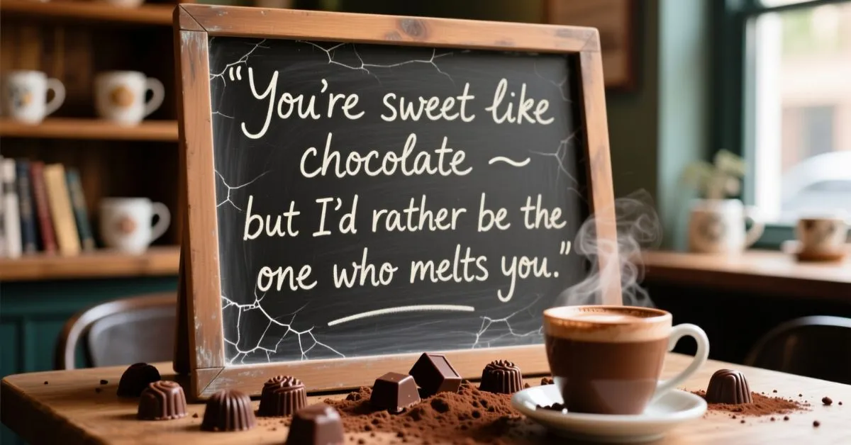 Read more about the article 746+ Sweet Chocolate Pick Up Lines Perfect for Any Mood (2026)