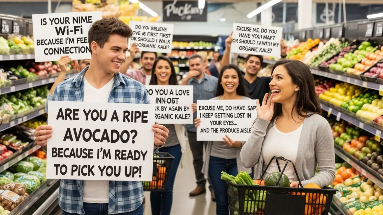 Read more about the article 102+ Grocery Store Pick Up Lines That Actually Work For 2026
