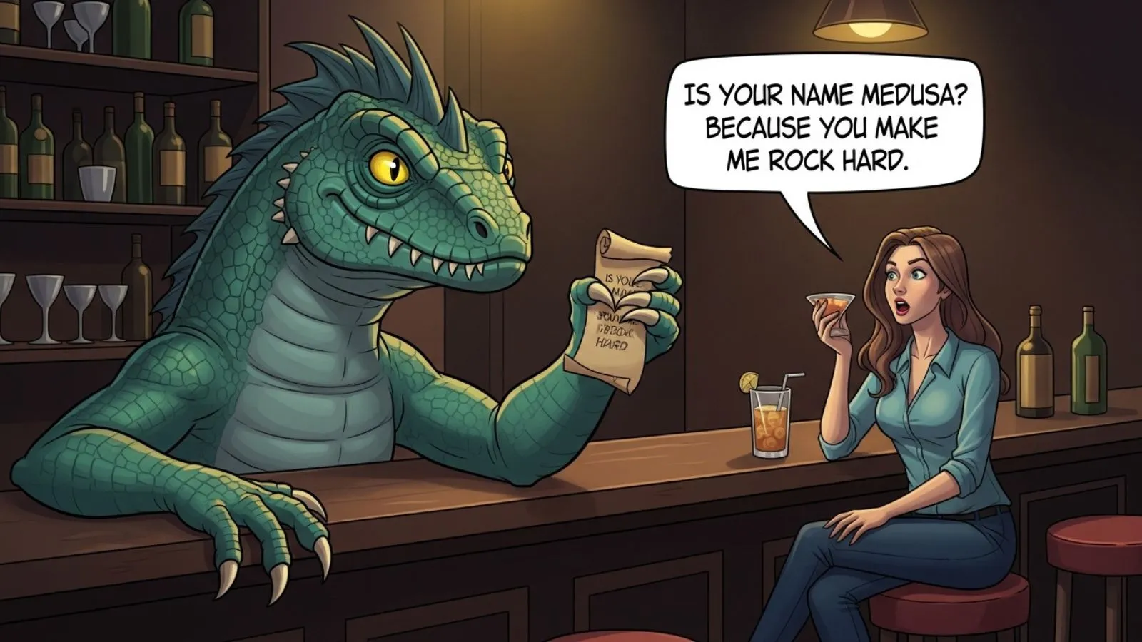 Read more about the article 105+ Basilisk Pick Up Lines with Mythical Charm 2026