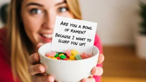Read more about the article 101+ Bowl Pick Up Lines That Will Instantly Break the Ice for 2026<p class="post-updated-date">🕓 <span class="updated-label">Last updated on</span> <time datetime="2026-03-28T04:40:03+00:00">March 28, 2026</time></p><script type="application/ld+json">
        {
          "@context": "https://schema.org",
          "@type": "BlogPosting",
          "mainEntityOfPage": {
            "@type": "WebPage",
            "@id": "https://pickupsy.com/bowl-pick-up-lines/"
          },
          "datePublished": "2026-03-26T05:12:04+00:00",
          "dateModified": "2026-03-28T04:40:03+00:00"
        }
        </script>