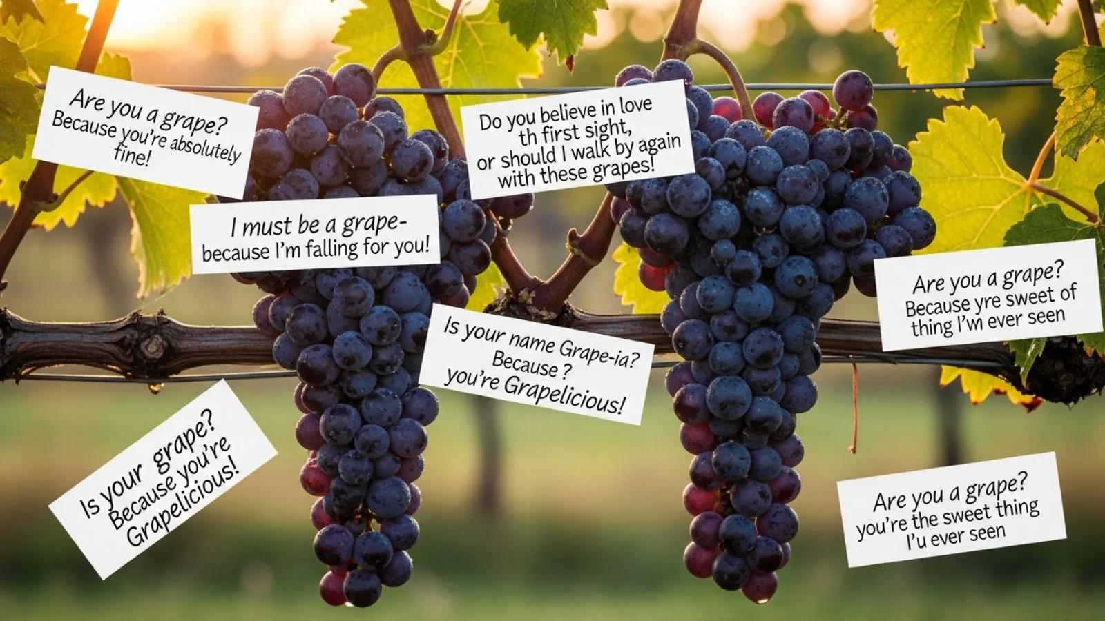 Read more about the article 90+ Grape Tastic Pick Up Lines That Are Juicy & Irresistible (2026)