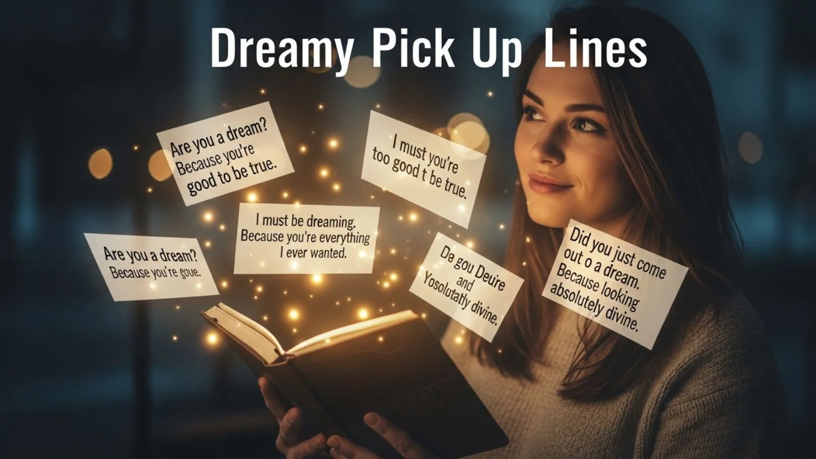 You are currently viewing 102+ Dreamy Pick Up Lines That Feel Like a Fairytale for 2026<p class="post-updated-date">🕓 <span class="updated-label">Last updated on</span> <time datetime="2026-04-12T12:45:09+00:00">April 12, 2026</time></p><script type="application/ld+json">
        {
          "@context": "https://schema.org",
          "@type": "BlogPosting",
          "mainEntityOfPage": {
            "@type": "WebPage",
            "@id": "https://pickupsy.com/dreamy-pick-up-lines/"
          },
          "datePublished": "2026-04-12T12:45:08+00:00",
          "dateModified": "2026-04-12T12:45:09+00:00"
        }
        </script>