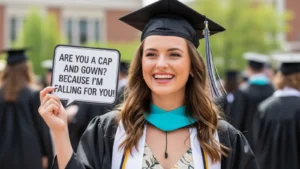 Read more about the article 87+ Graduation Pick Up Lines for Flirting Like a Pro for 2026 🎓<p class="post-updated-date">🕓 <span class="updated-label">Last updated on</span> <time datetime="2026-04-06T07:42:42+00:00">April 6, 2026</time></p><script type="application/ld+json">
        {
          "@context": "https://schema.org",
          "@type": "BlogPosting",
          "mainEntityOfPage": {
            "@type": "WebPage",
            "@id": "https://pickupsy.com/graduation-pick-up-lines/"
          },
          "datePublished": "2026-04-06T07:42:41+00:00",
          "dateModified": "2026-04-06T07:42:42+00:00"
        }
        </script>