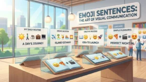 Read more about the article 65 🎉 Emoji Sentences: Fun Meanings & Examples for 2026<p class="post-updated-date">🕓 <span class="updated-label">Last updated on</span> <time datetime="2026-06-16T06:18:42+00:00">June 16, 2026</time></p><script type="application/ld+json">
        {
          "@context": "https://schema.org",
          "@type": "BlogPosting",
          "mainEntityOfPage": {
            "@type": "WebPage",
            "@id": "https://pickupsy.com/emoji-sentences/"
          },
          "datePublished": "2026-06-16T06:18:39+00:00",
          "dateModified": "2026-06-16T06:18:42+00:00"
        }
        </script>